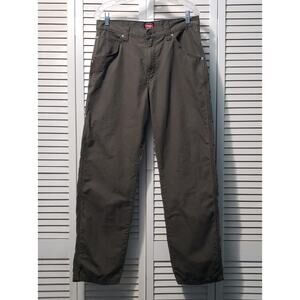 Wrangler Workwear Pants Men's‎ 32x32 Gray Textured Straight Leg w/ Phone Pocket